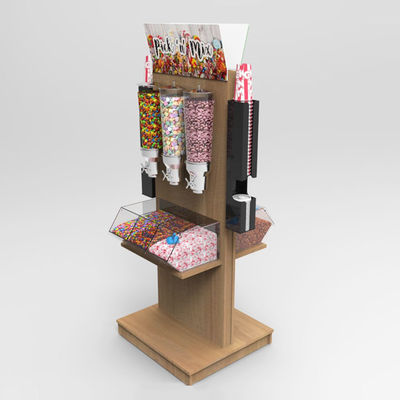 Countertop Rum Cake Display Racks กระเช้าไม้สำหรับเบเกอรี่ Bakeshop