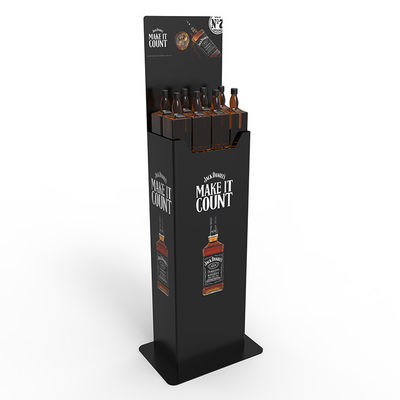 Autolift Metal Whisky Display Stand สำหรับซูเปอร์มาร์เก็ต